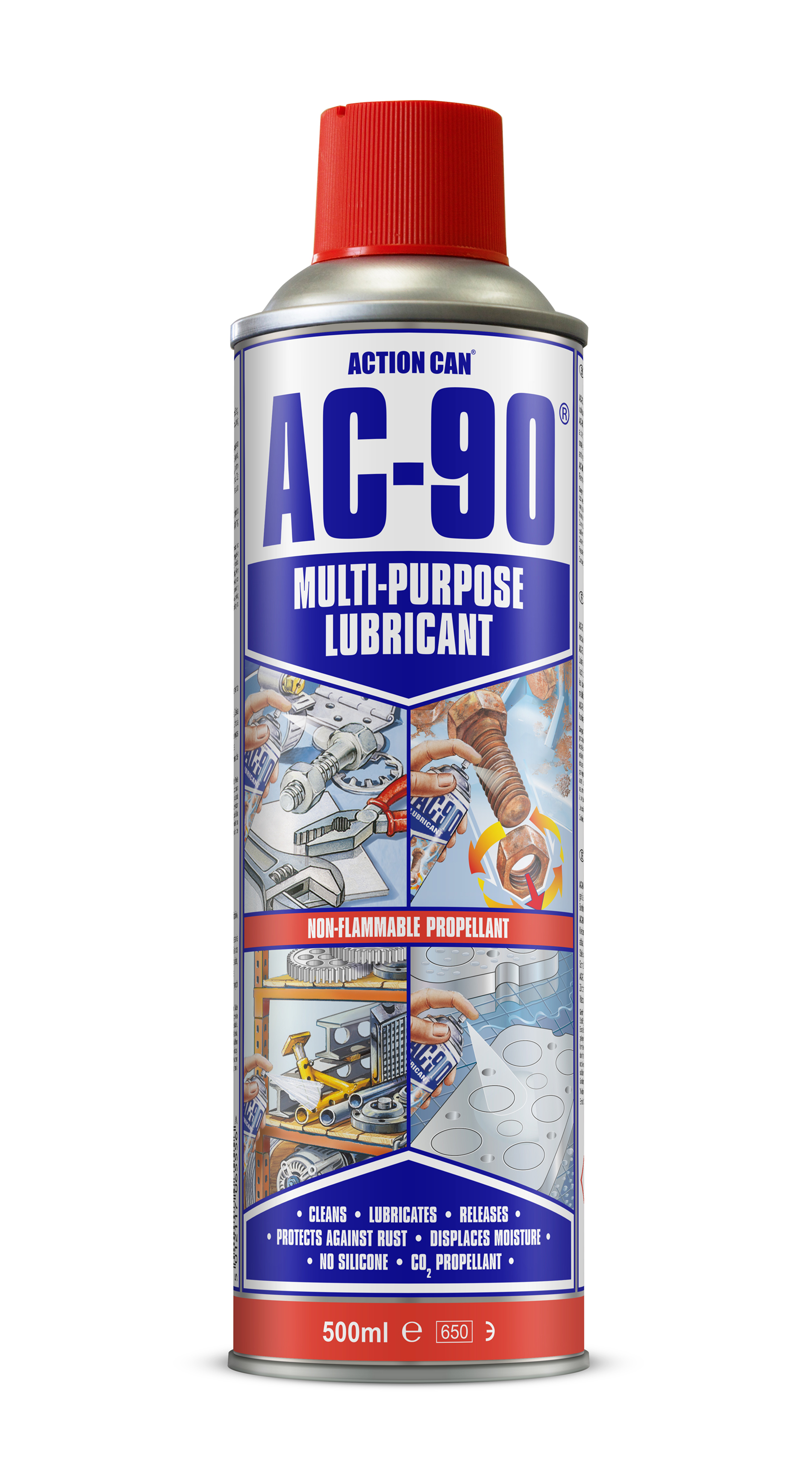 ACTION CAN AC-90 500 ML - NON FLAMMABLE