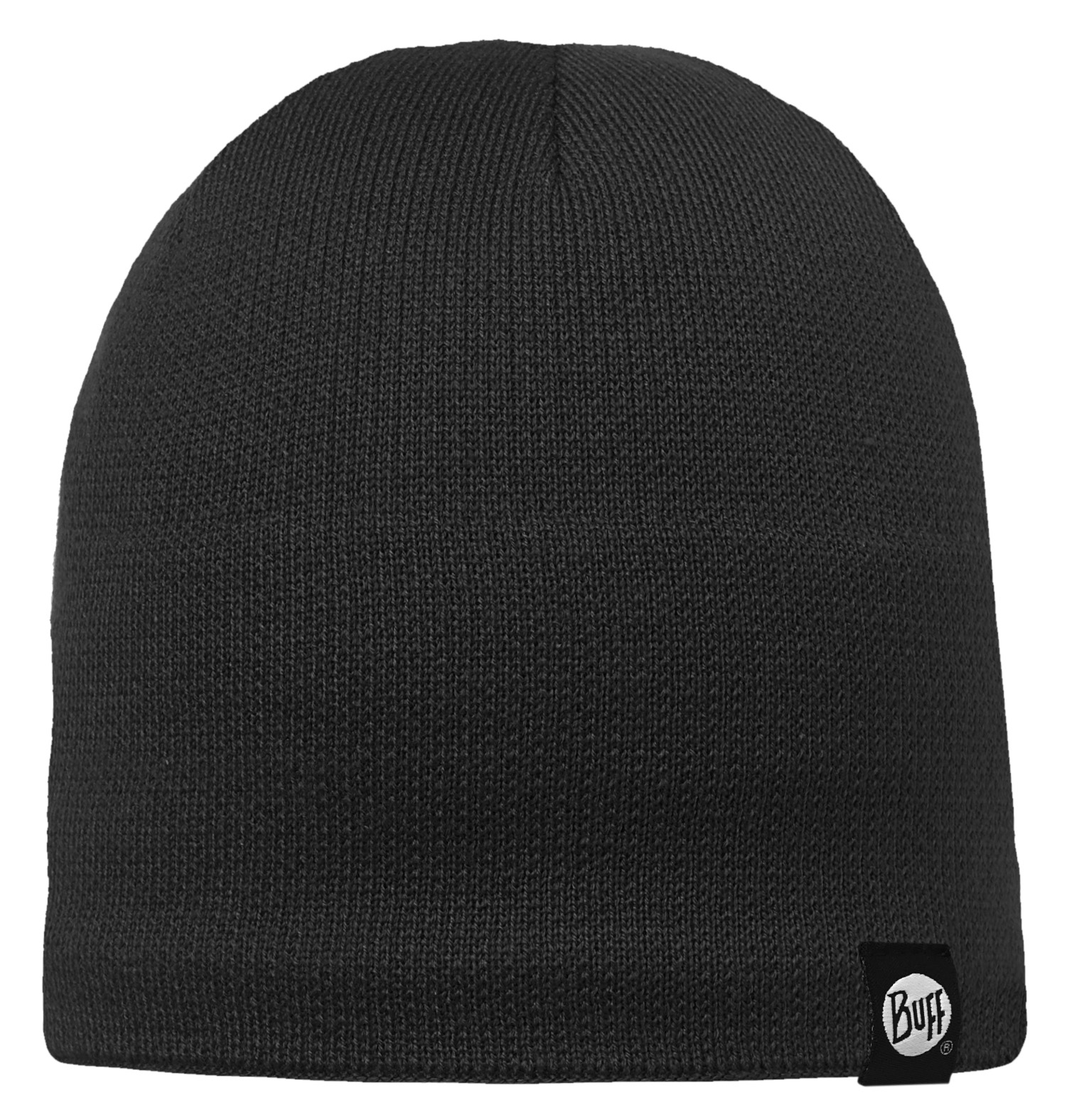 BUFF KNITTED & POLAR HAT - BLACK - SOLID