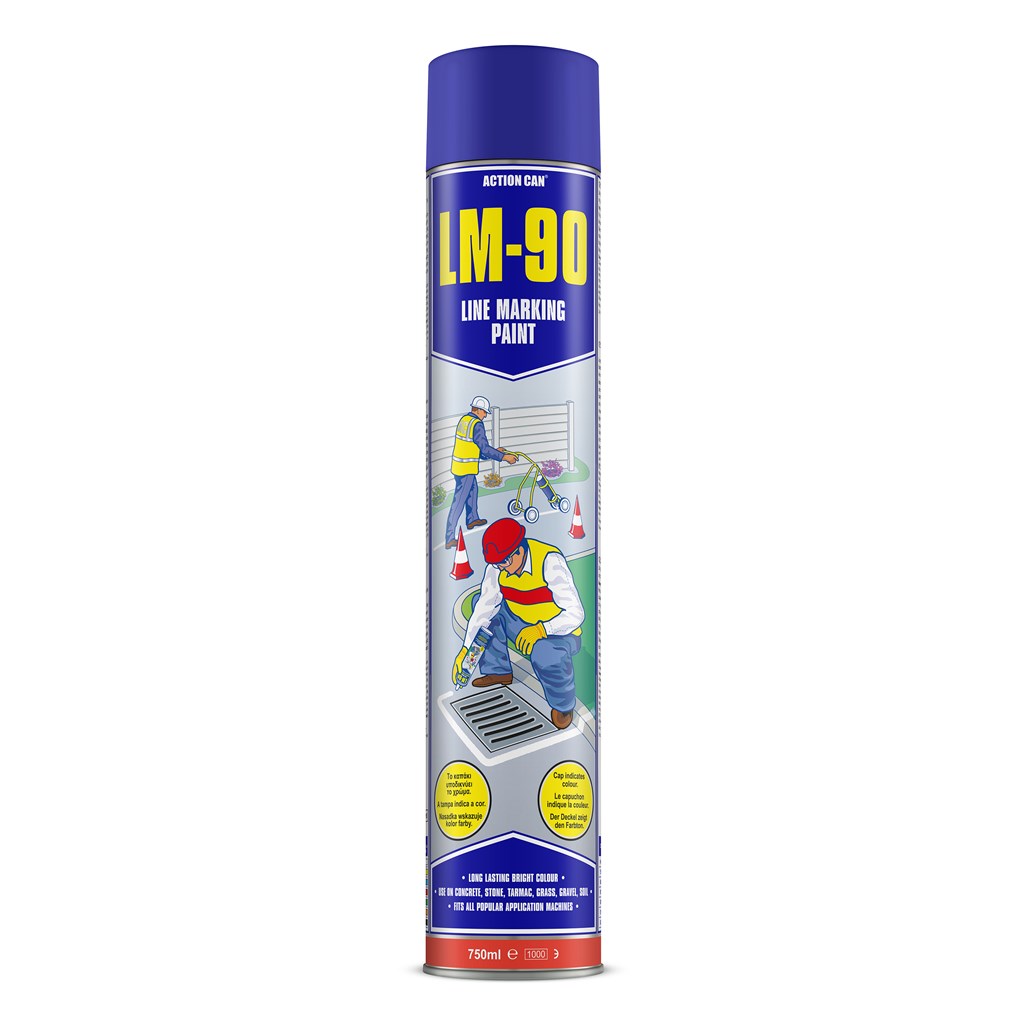 ACTION CAN LM-90 750 ML - MARKING PAINT BLUE 