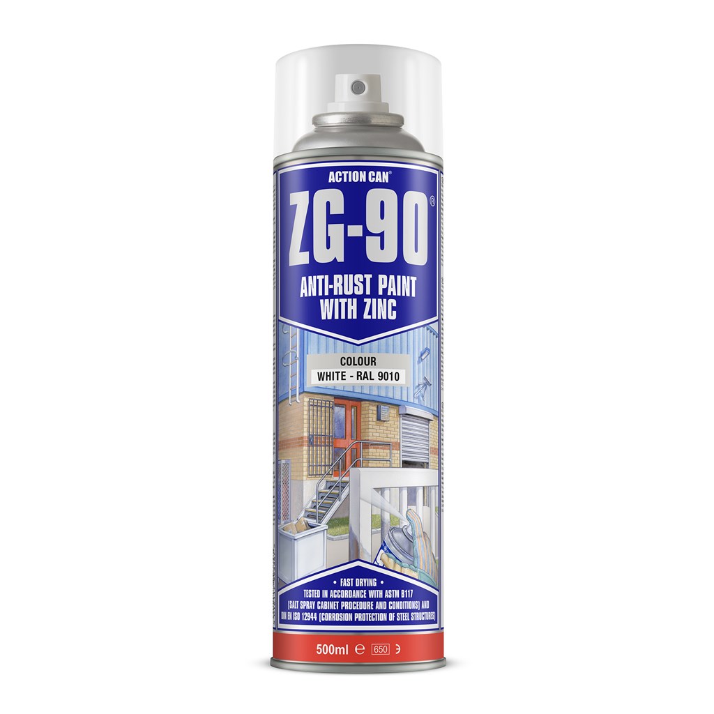 ACTION CAN ZG-90 500 ML - ANTI-RUST PAINT WHITE