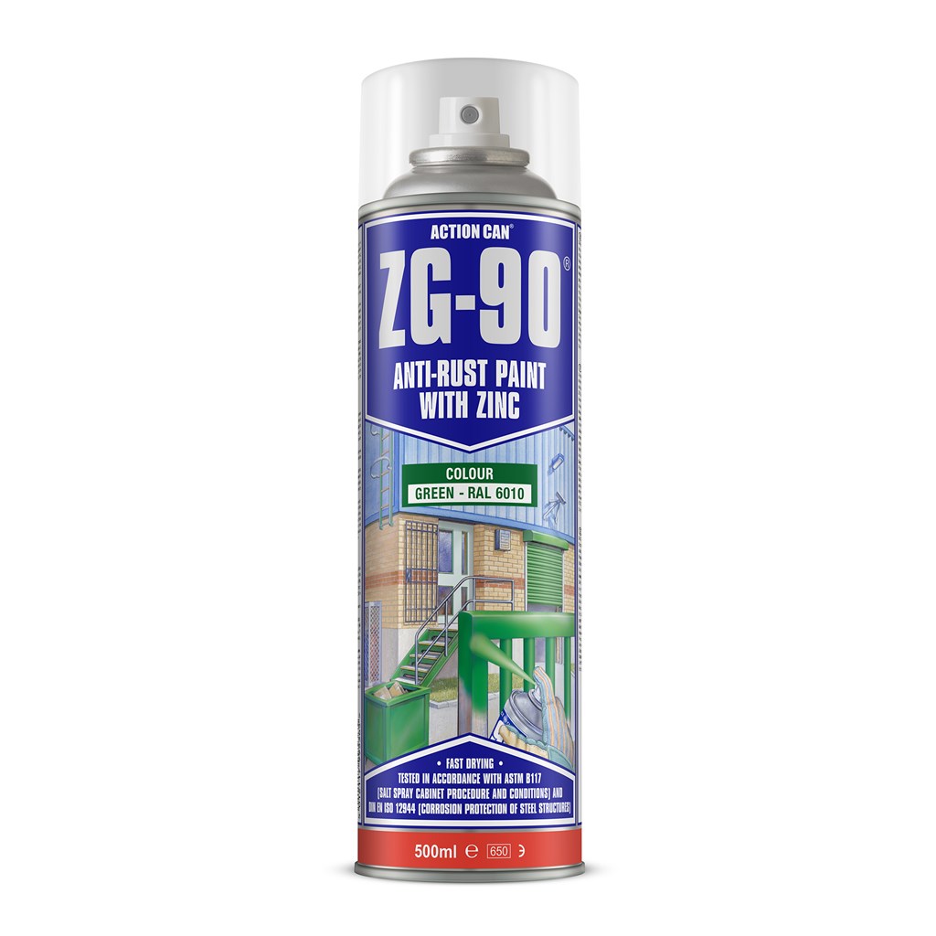 ACTION CAN ZG-90 500 ML - ANTI-RUST PAINT GREEN
