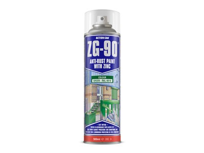 ACTION CAN ZG-90 500 ML - ANTI-RUST PAINT GREEN