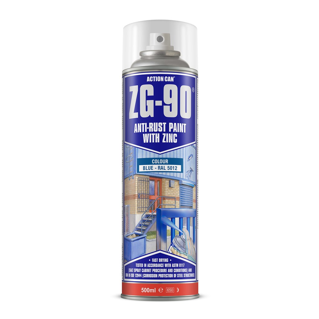 ACTION CAN ZG-90 500 ML - ANTI-RUST PAINT BLUE