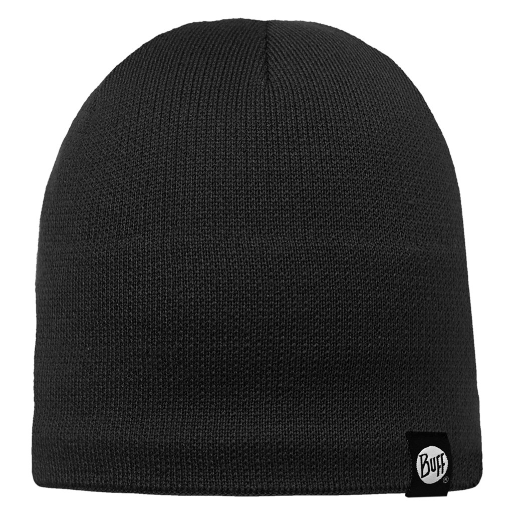 BUFF KNITTED & POLAR HAT - BLACK - SOLID